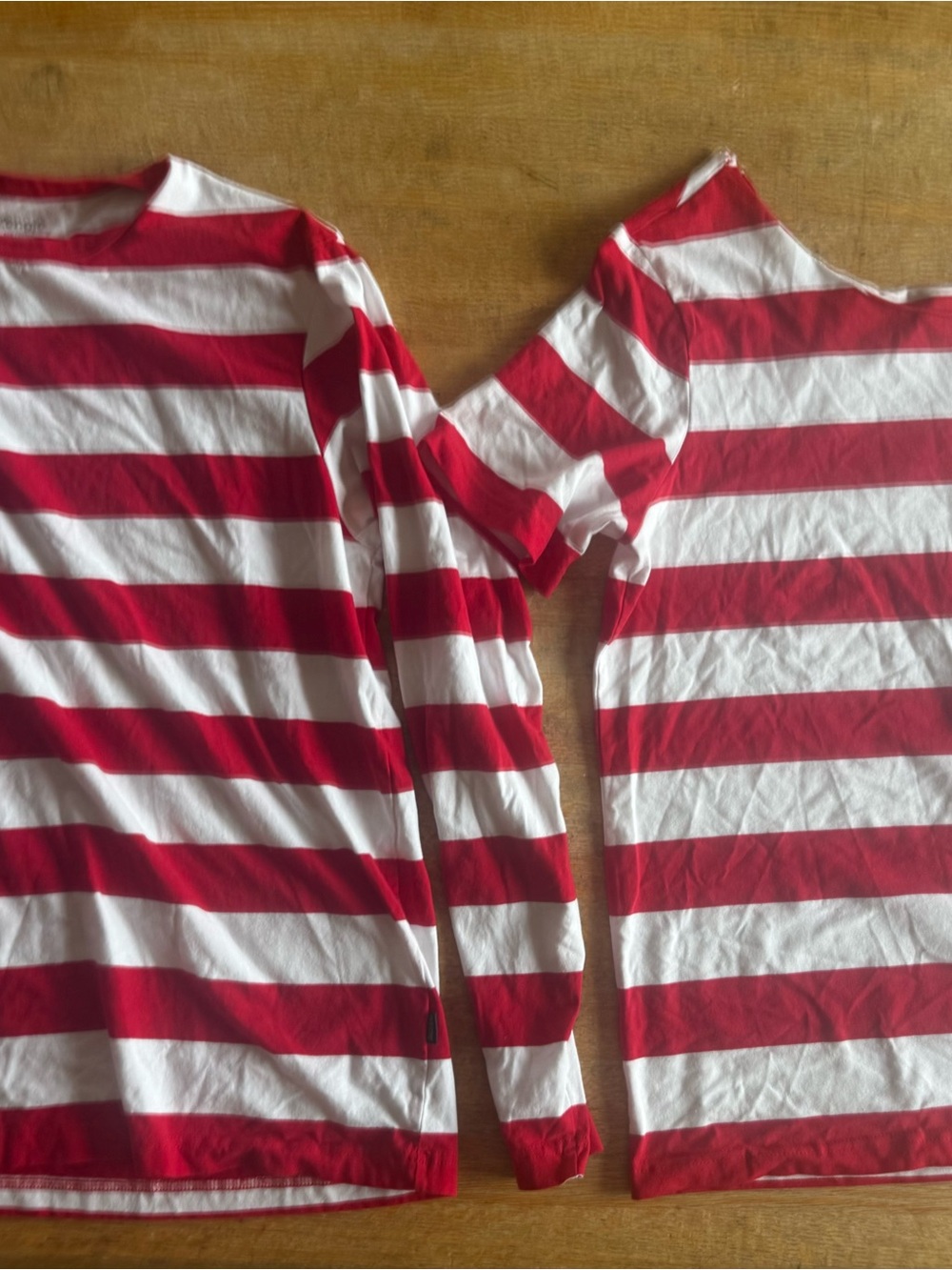 Red & White Striped Tee Set